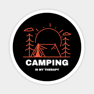 Camping is my therapy Magnet